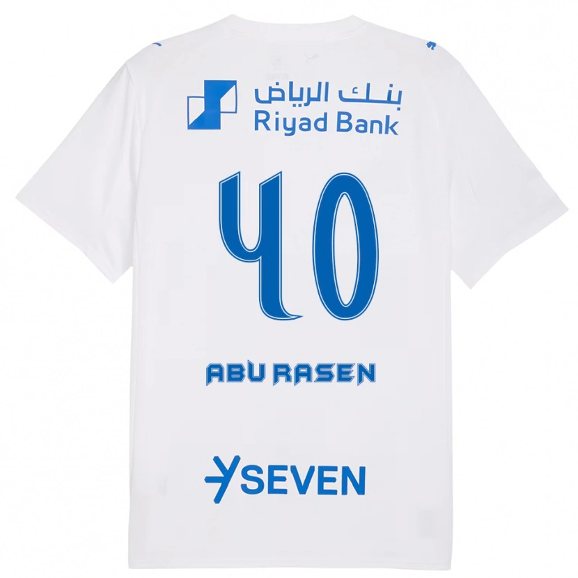 Danxen Herren Ahmad Abu Rasen #40 Weiß Blau Auswärtstrikot Trikot 2025/26 T-Shirt Schweiz