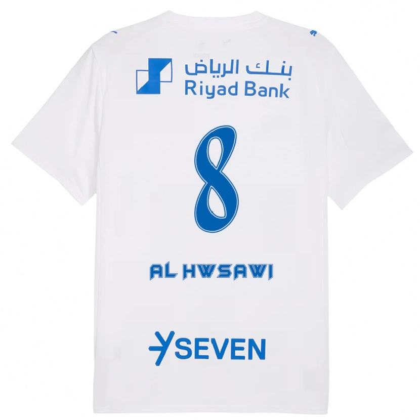 Danxen Herren Al Bandari Al-Hwsawi #8 Weiß Blau Auswärtstrikot Trikot 2025/26 T-Shirt Schweiz