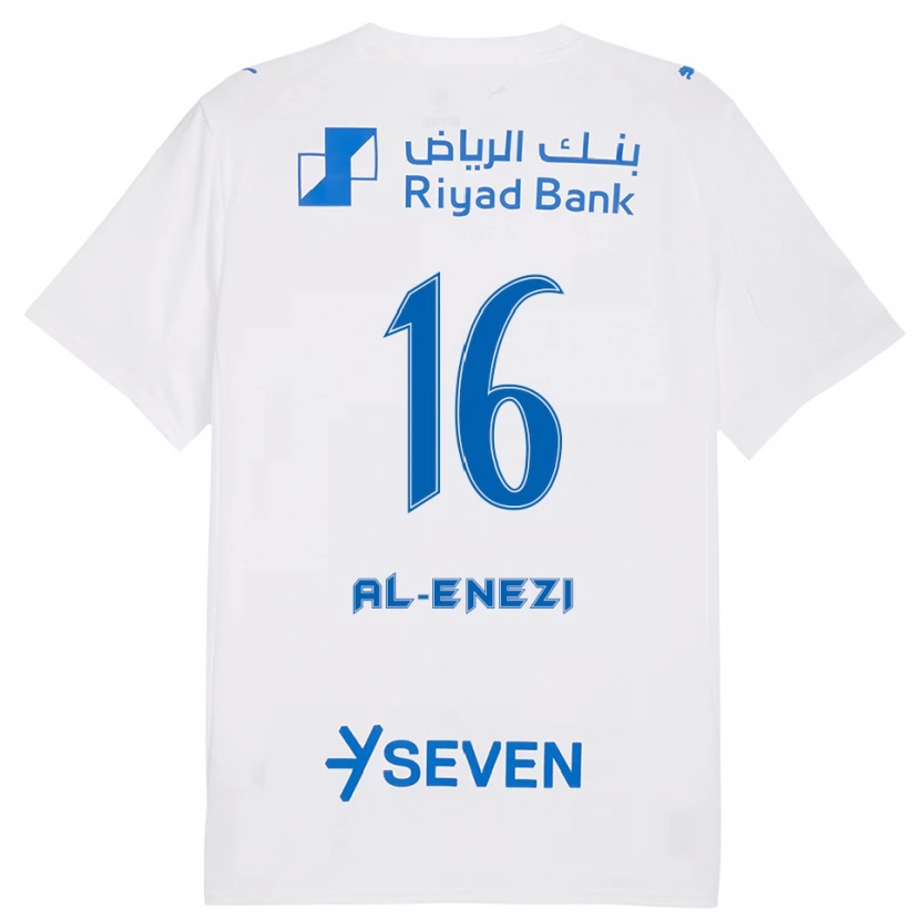 Danxen Herren Manar Al-Enezi #16 Weiß Blau Auswärtstrikot Trikot 2025/26 T-Shirt Schweiz