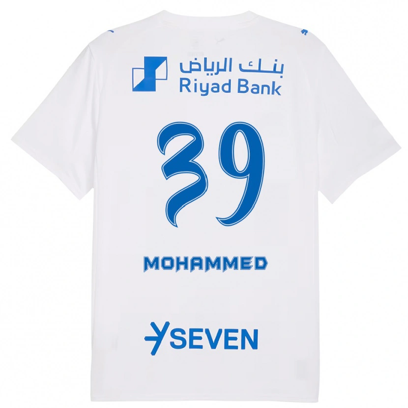 Danxen Herren Mohammed Al-Zaid #39 Weiß Blau Auswärtstrikot Trikot 2025/26 T-Shirt Schweiz