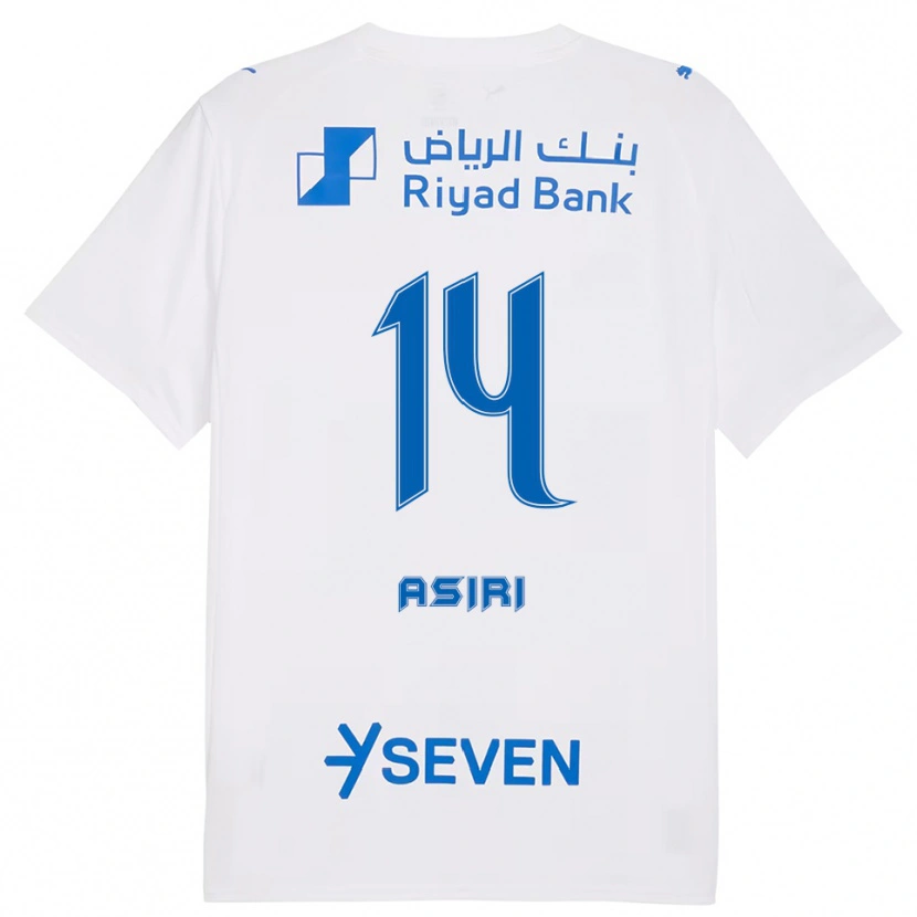 Danxen Herren Abdulaziz Asiri #14 Weiß Blau Auswärtstrikot Trikot 2025/26 T-Shirt Schweiz