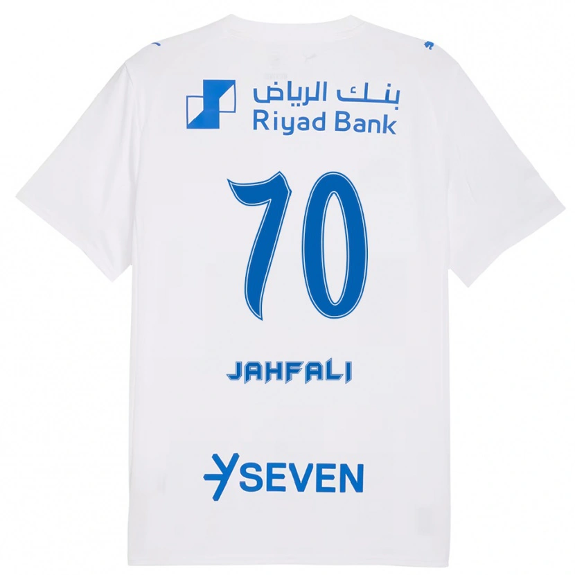 Danxen Herren Mohammed Jahfali #70 Weiß Blau Auswärtstrikot Trikot 2025/26 T-Shirt Schweiz