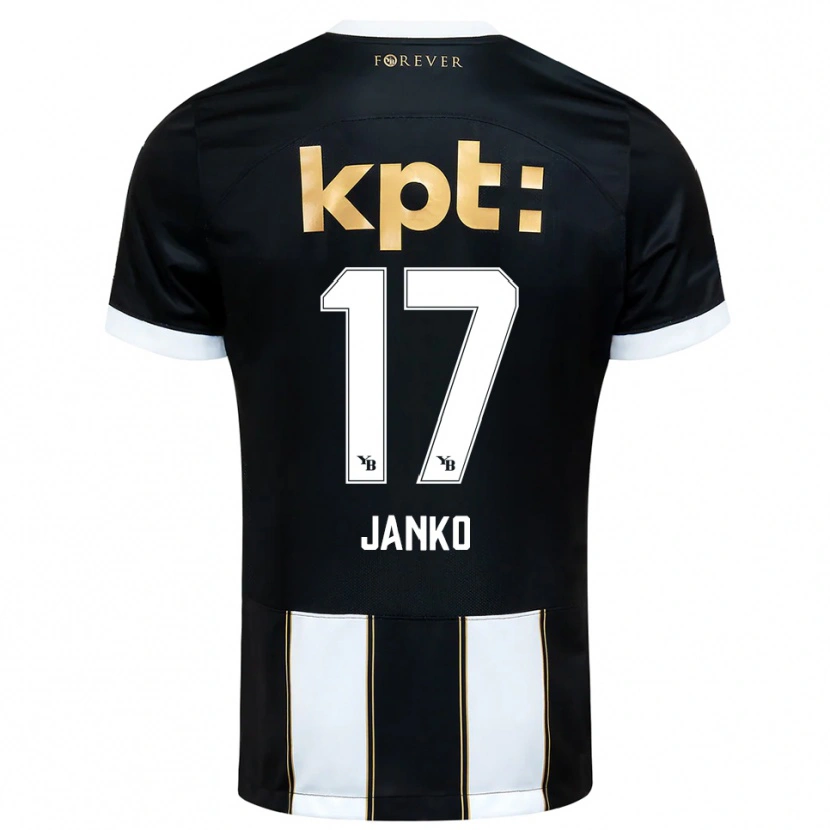 Danxen Herren Saidy Janko #17 Schwarz Weiß Auswärtstrikot Trikot 2025/26 T-Shirt Schweiz