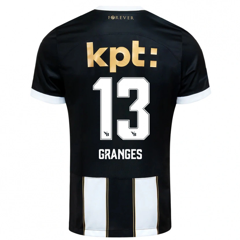Danxen Herren Malaurie Granges #13 Schwarz Weiß Auswärtstrikot Trikot 2025/26 T-Shirt Schweiz
