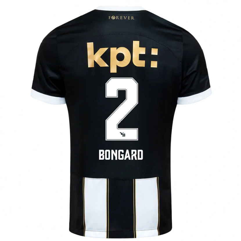 Danxen Herren Tiemo Bongard #2 Schwarz Weiß Auswärtstrikot Trikot 2025/26 T-Shirt Schweiz