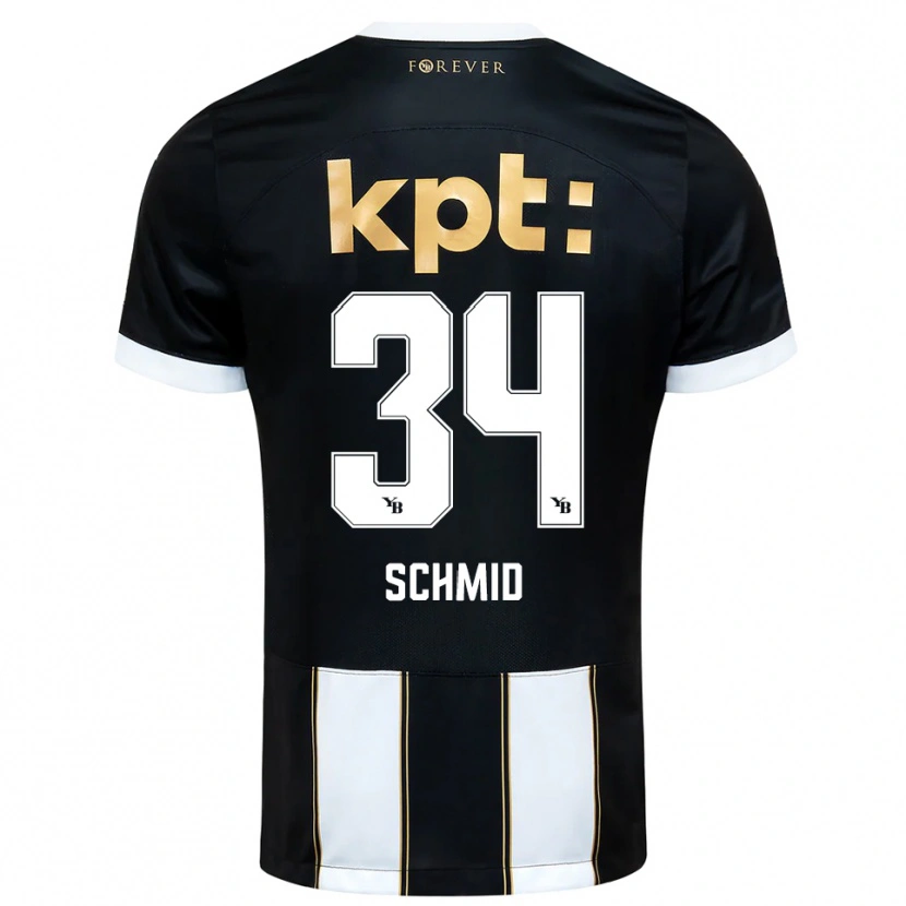 Danxen Herren Céline Schmid #34 Schwarz Weiß Auswärtstrikot Trikot 2025/26 T-Shirt Schweiz