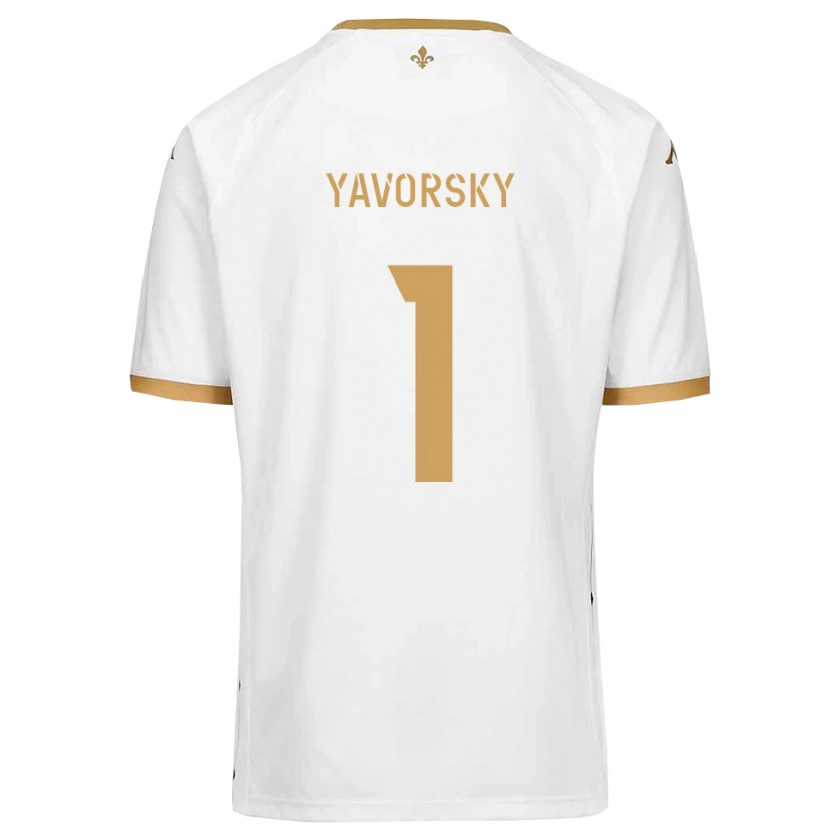 Danxen Herren Nathan Yavorsky #1 Weiß Gold Auswärtstrikot Trikot 2025/26 T-Shirt Schweiz