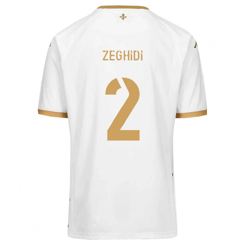 Danxen Herren Yanis Zeghidi #2 Weiß Gold Auswärtstrikot Trikot 2025/26 T-Shirt Schweiz