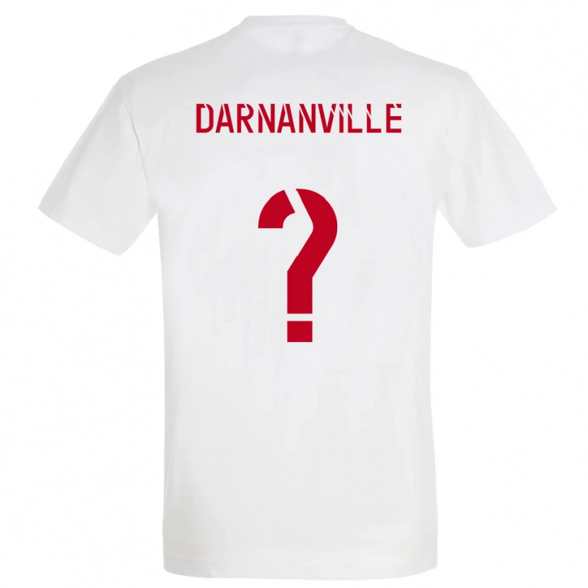 Danxen Herren Clément Darnanville #0 Weiß Rot Gelb Auswärtstrikot Trikot 2025/26 T-Shirt Schweiz