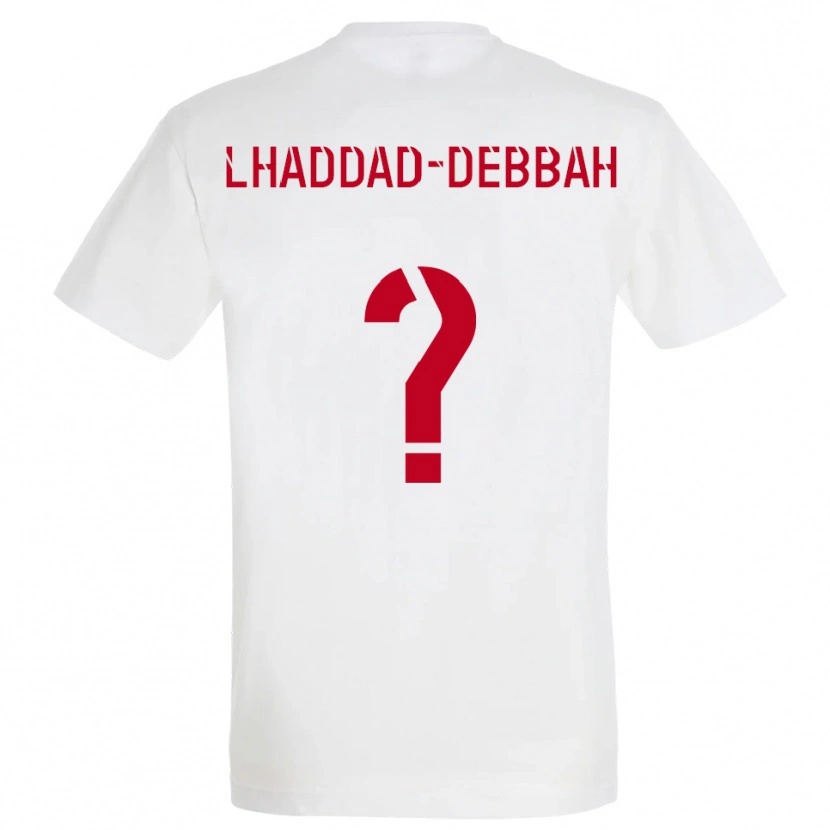 Danxen Herren Yanis Lhaddad-Debbah #0 Weiß Rot Gelb Auswärtstrikot Trikot 2025/26 T-Shirt Schweiz