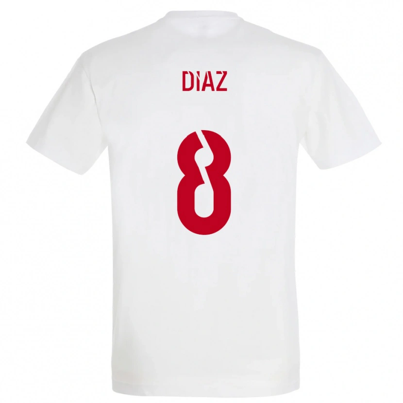 Danxen Herren Ryan Diaz #8 Weiß Rot Gelb Auswärtstrikot Trikot 2025/26 T-Shirt Schweiz