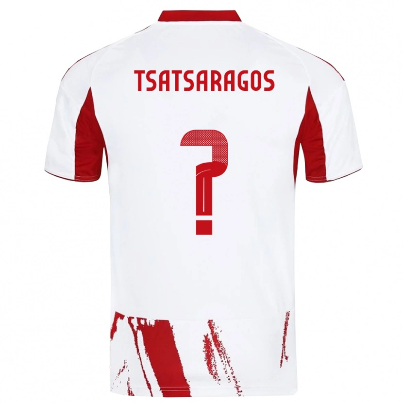 Danxen Herren Giannis Tsatsaragos #0 Weiß Rot Auswärtstrikot Trikot 2025/26 T-Shirt Schweiz