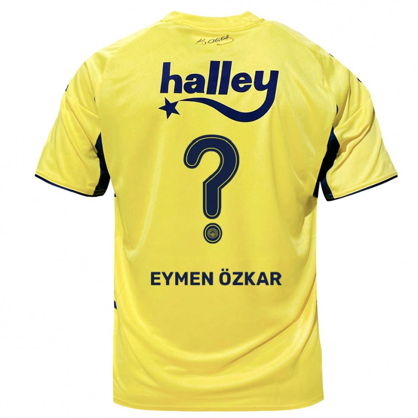Danxen Herren Ali Eymen Özkar #0 Gelb Marineblau Auswärtstrikot Trikot 2025/26 T-Shirt Schweiz