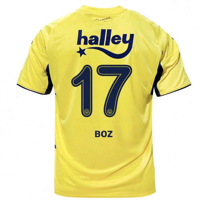 Danxen Herren Yasir Boz #17 Gelb Marineblau Auswärtstrikot Trikot 2025/26 T-Shirt Schweiz