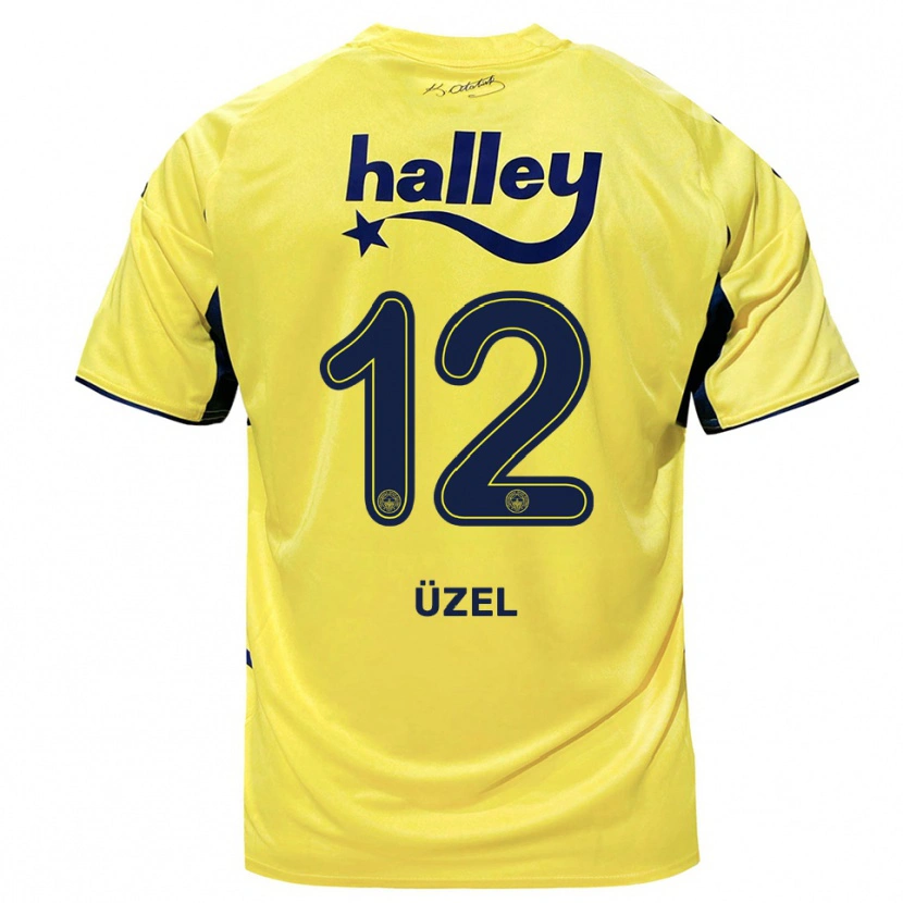 Danxen Herren Nevzat Üzel #12 Gelb Marineblau Auswärtstrikot Trikot 2025/26 T-Shirt Schweiz