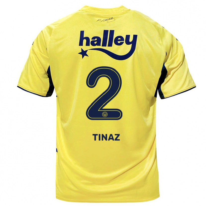 Danxen Herren Altuğ Tınaz #2 Gelb Marineblau Auswärtstrikot Trikot 2025/26 T-Shirt Schweiz