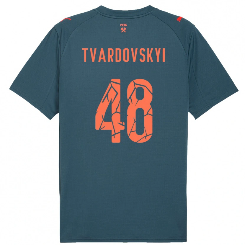 Danxen Herren Denys Tvardovskyi #48 Marineblau Rot Auswärtstrikot Trikot 2025/26 T-Shirt Schweiz