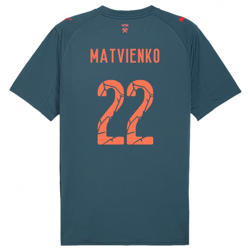 Danxen Herren Mykola Matvienko #22 Marineblau Rot Auswärtstrikot Trikot 2025/26 T-Shirt Schweiz