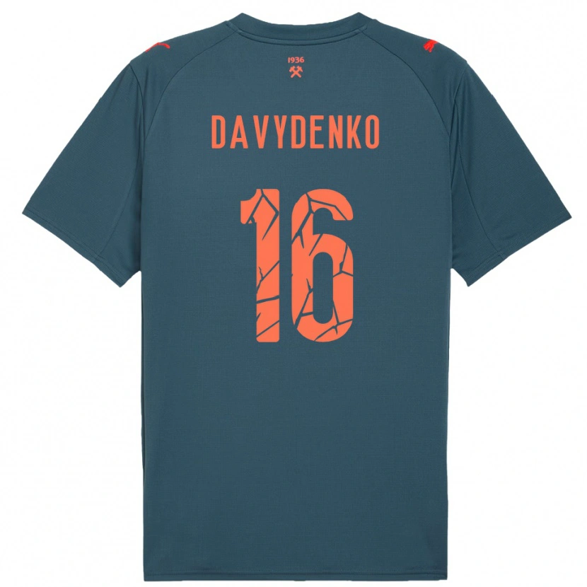 Danxen Herren Danylo Davydenko #16 Marineblau Rot Auswärtstrikot Trikot 2025/26 T-Shirt Schweiz