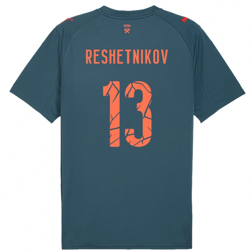 Danxen Herren Mikhail Reshetnikov #13 Marineblau Rot Auswärtstrikot Trikot 2025/26 T-Shirt Schweiz