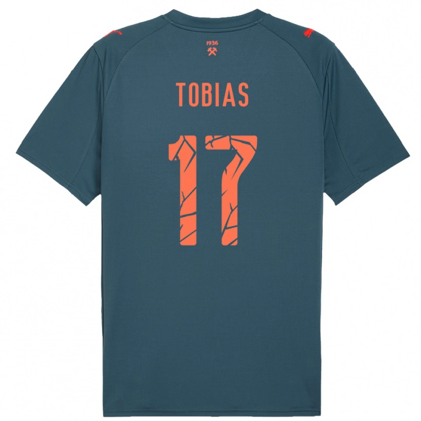 Danxen Herren Vinícius Tobias #17 Marineblau Rot Auswärtstrikot Trikot 2025/26 T-Shirt Schweiz