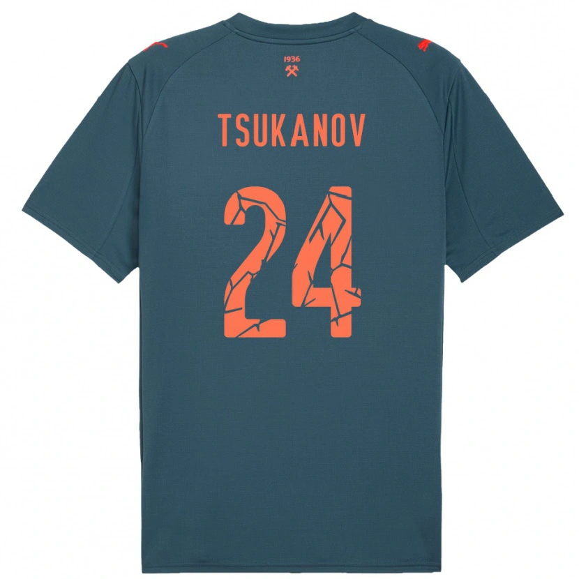 Danxen Herren Viktor Tsukanov #24 Marineblau Rot Auswärtstrikot Trikot 2025/26 T-Shirt Schweiz