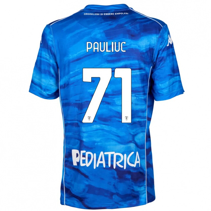 Danxen Damen Nicolò Pauliuc #71 Blau Weiß Heimtrikot Trikot 2025/26 T-Shirt Schweiz