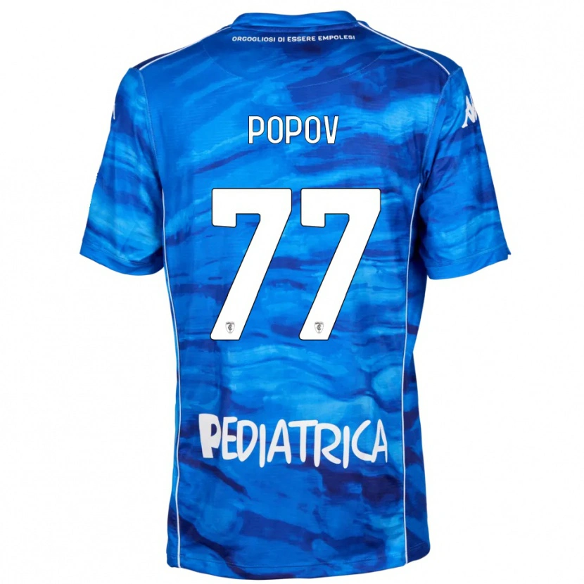 Danxen Damen Bogdan Popov #77 Blau Weiß Heimtrikot Trikot 2025/26 T-Shirt Schweiz