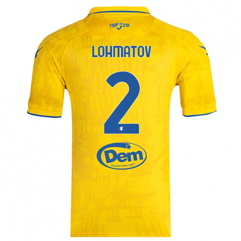 Danxen Damen Aleksandr Lohmatov #2 Gelb Blau Heimtrikot Trikot 2025/26 T-Shirt Schweiz