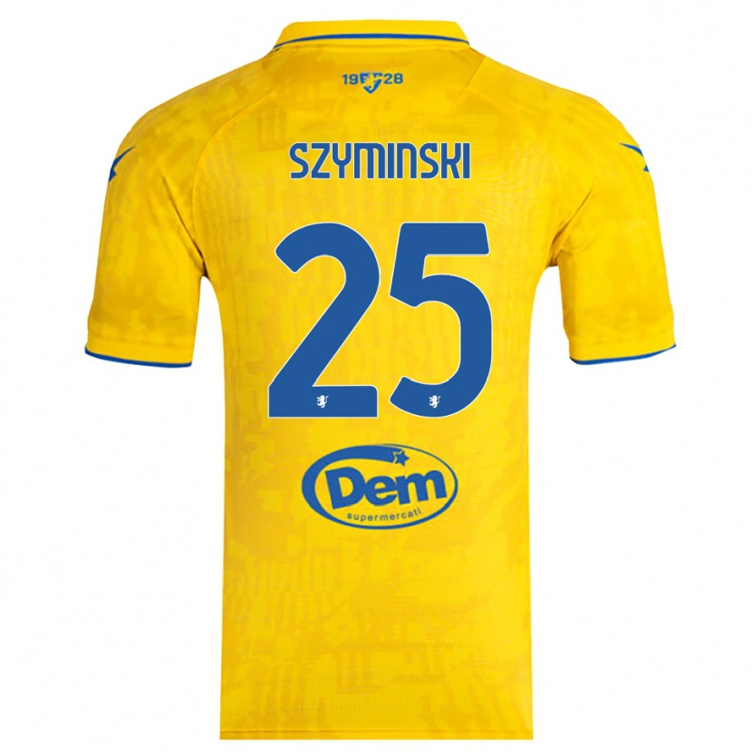 Danxen Damen Przemyslaw Szyminski #25 Gelb Blau Heimtrikot Trikot 2025/26 T-Shirt Schweiz