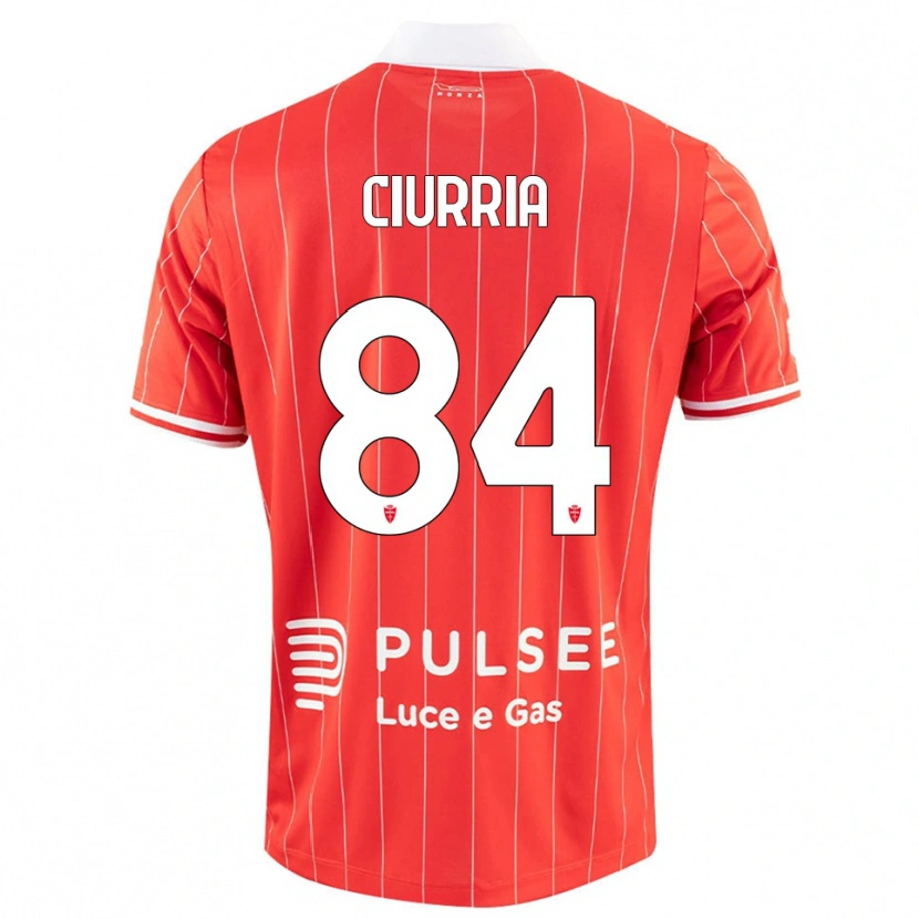Danxen Damen Patrick Ciurria #84 Rot Weiß Heimtrikot Trikot 2025/26 T-Shirt Schweiz