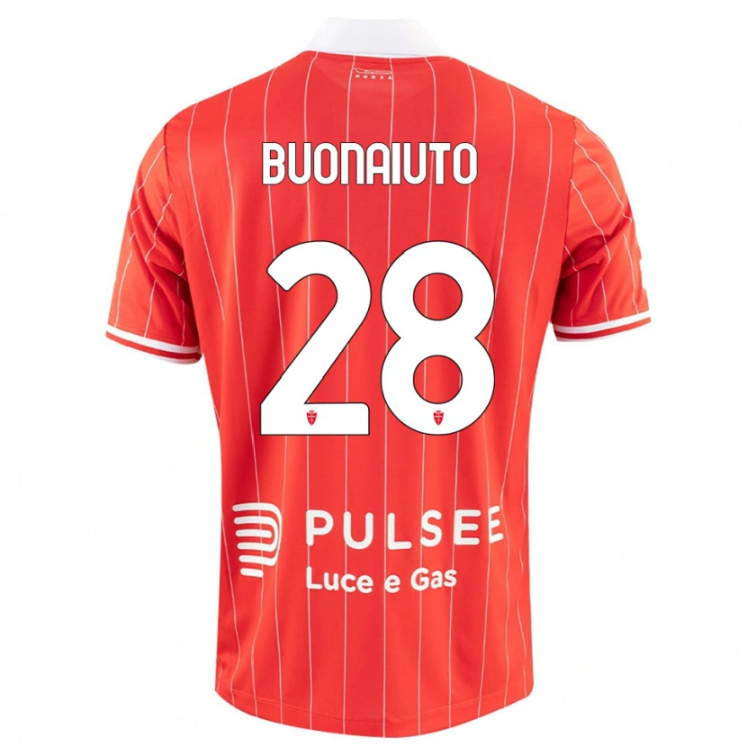 Danxen Damen Marco Buonaiuto #28 Rot Weiß Heimtrikot Trikot 2025/26 T-Shirt Schweiz