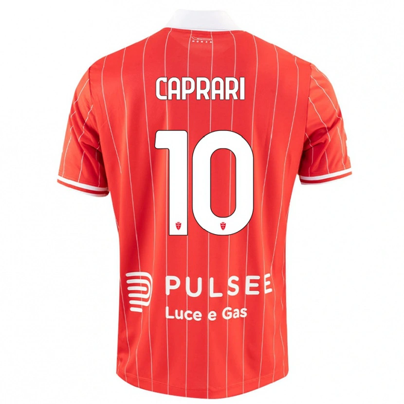 Danxen Damen Gianluca Caprari #10 Rot Weiß Heimtrikot Trikot 2025/26 T-Shirt Schweiz