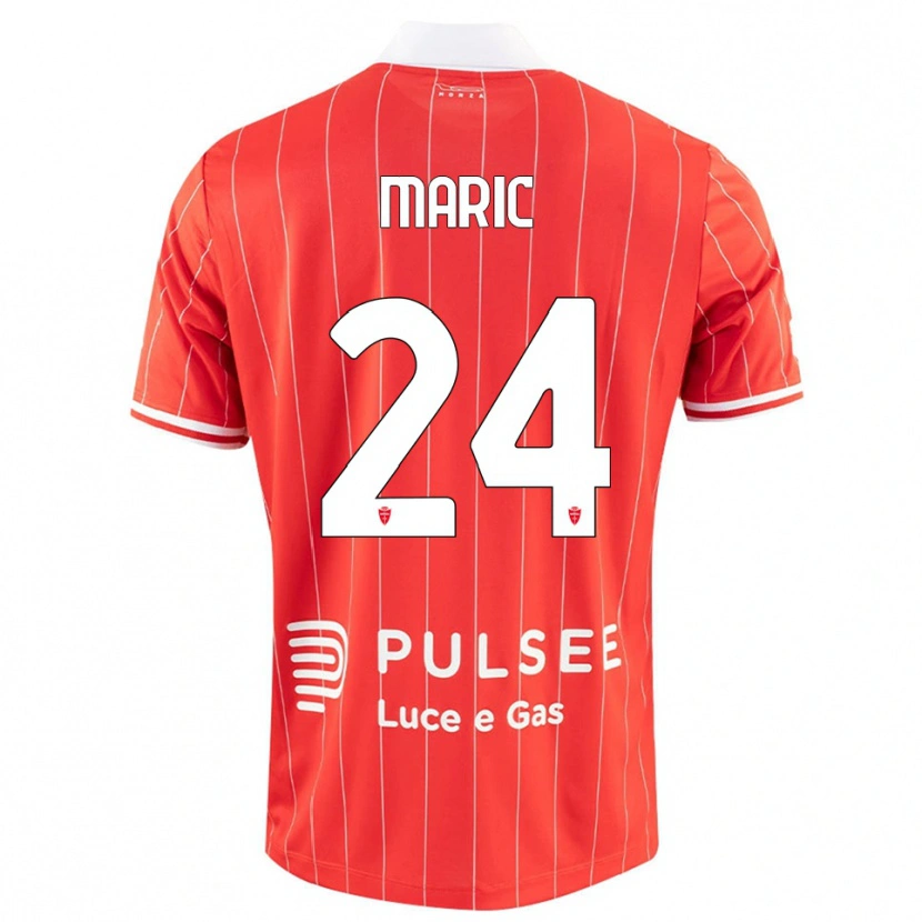 Danxen Damen Mirko Marić #24 Rot Weiß Heimtrikot Trikot 2025/26 T-Shirt Schweiz