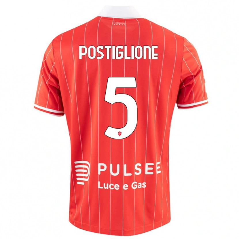 Danxen Damen Nicolò Postiglione #5 Rot Weiß Heimtrikot Trikot 2025/26 T-Shirt Schweiz