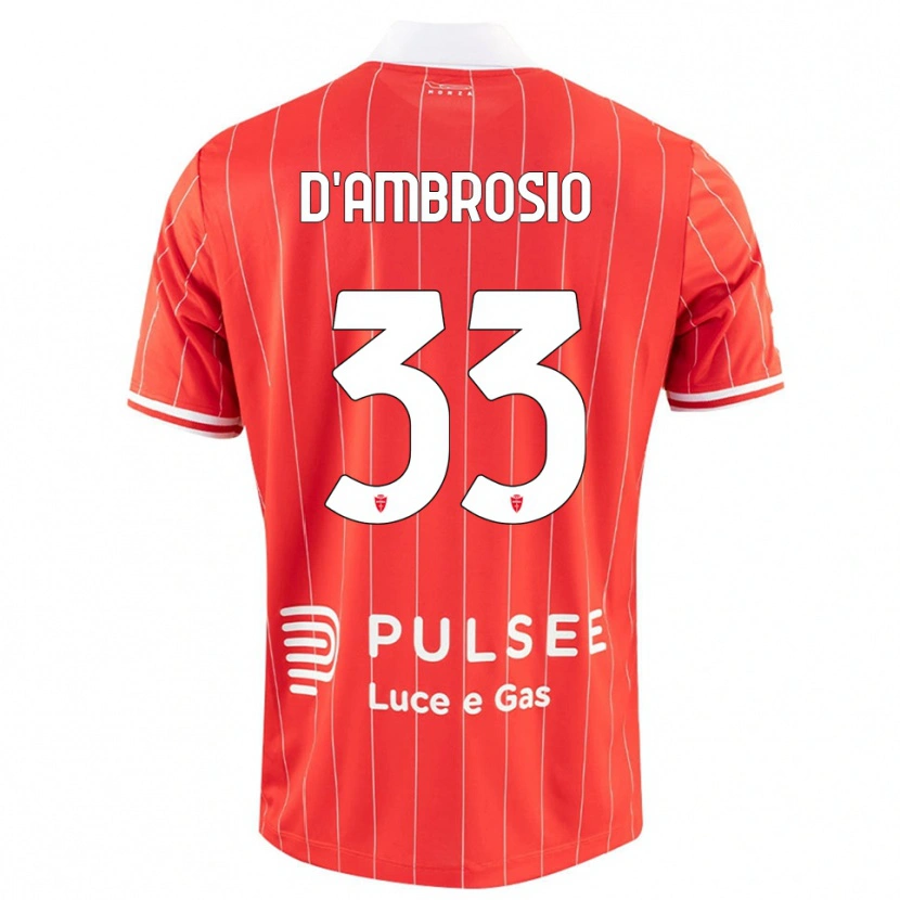 Danxen Damen Danilo D'ambrosio #33 Rot Weiß Heimtrikot Trikot 2025/26 T-Shirt Schweiz