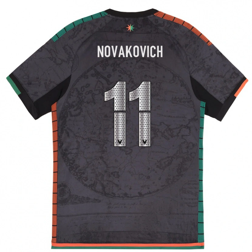 Danxen Damen Andrija Novakovich #11 Dunkelgrau Heimtrikot Trikot 2025/26 T-Shirt Schweiz