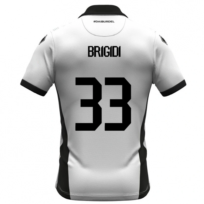Danxen Damen Massimo Brigidi #33 Weiß Schwarz Orange Heimtrikot Trikot 2025/26 T-Shirt Schweiz