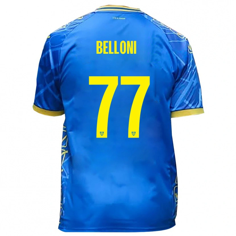 Danxen Damen Niccolò Belloni #77 Himmelblau Gelb Heimtrikot Trikot 2025/26 T-Shirt Schweiz