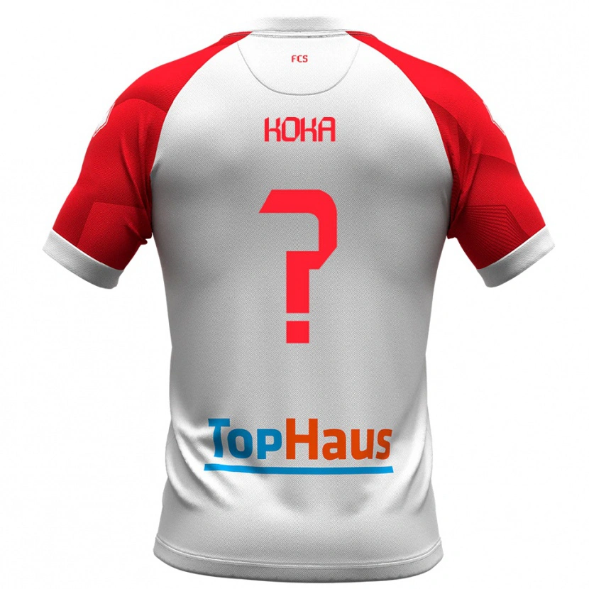 Danxen Damen Brian Koka #0 Weiß Rot Heimtrikot Trikot 2025/26 T-Shirt Schweiz