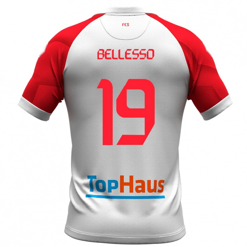 Danxen Damen Daniele Bellesso #19 Weiß Rot Heimtrikot Trikot 2025/26 T-Shirt Schweiz