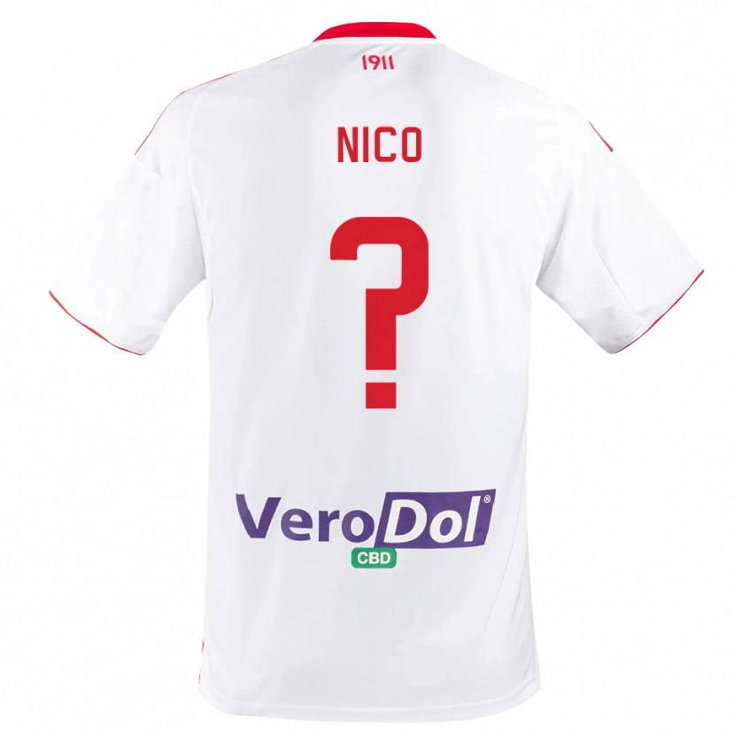 Danxen Damen Riccardo Nico #0 Weiß Rot Heimtrikot Trikot 2025/26 T-Shirt Schweiz