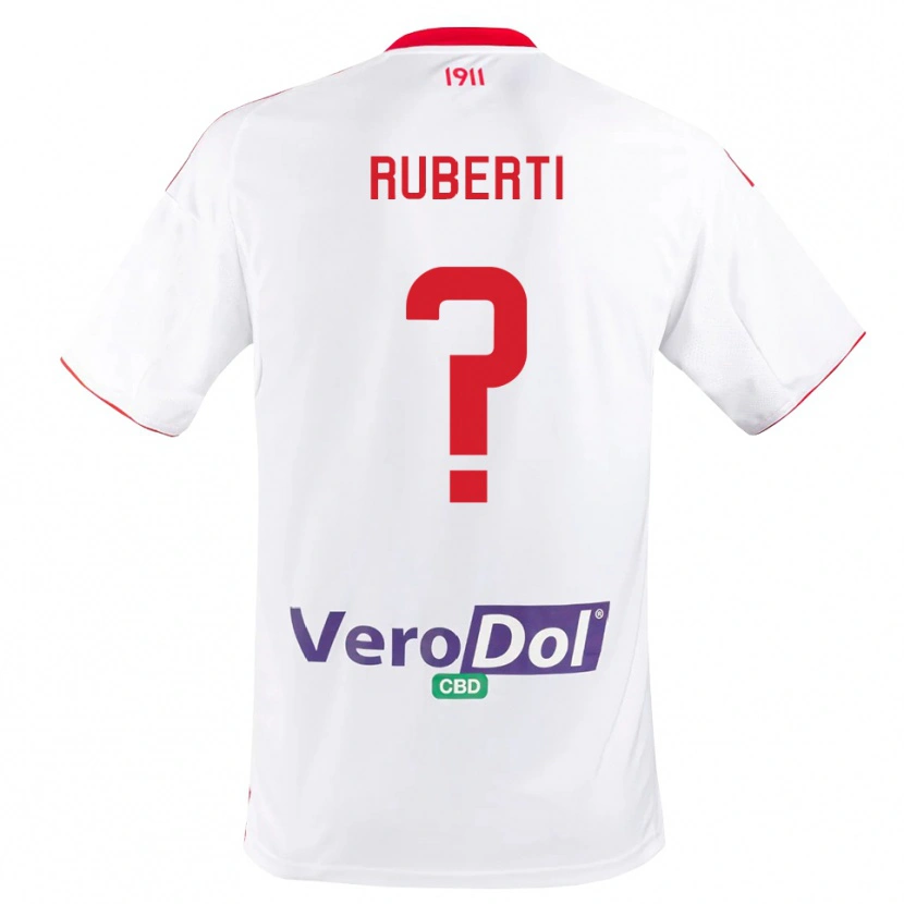 Danxen Damen Niccolò Ruberti #0 Weiß Rot Heimtrikot Trikot 2025/26 T-Shirt Schweiz
