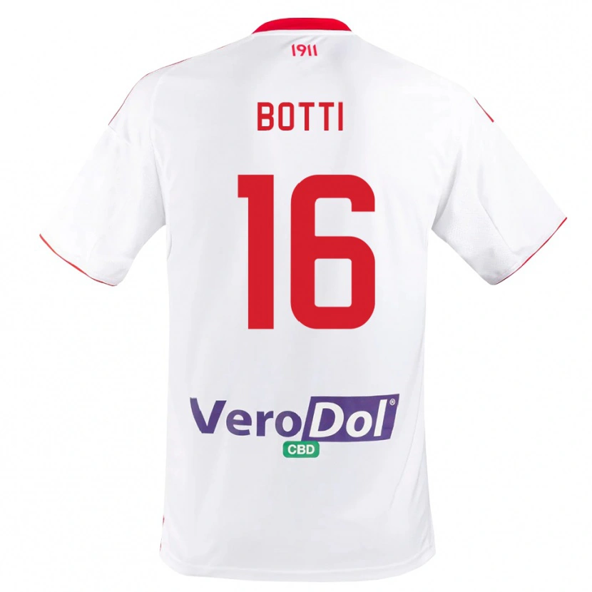 Danxen Damen Federico Botti #16 Weiß Rot Heimtrikot Trikot 2025/26 T-Shirt Schweiz