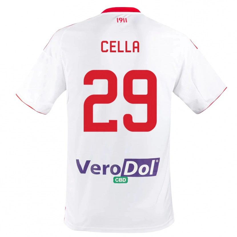 Danxen Damen Stefano Cella #29 Weiß Rot Heimtrikot Trikot 2025/26 T-Shirt Schweiz