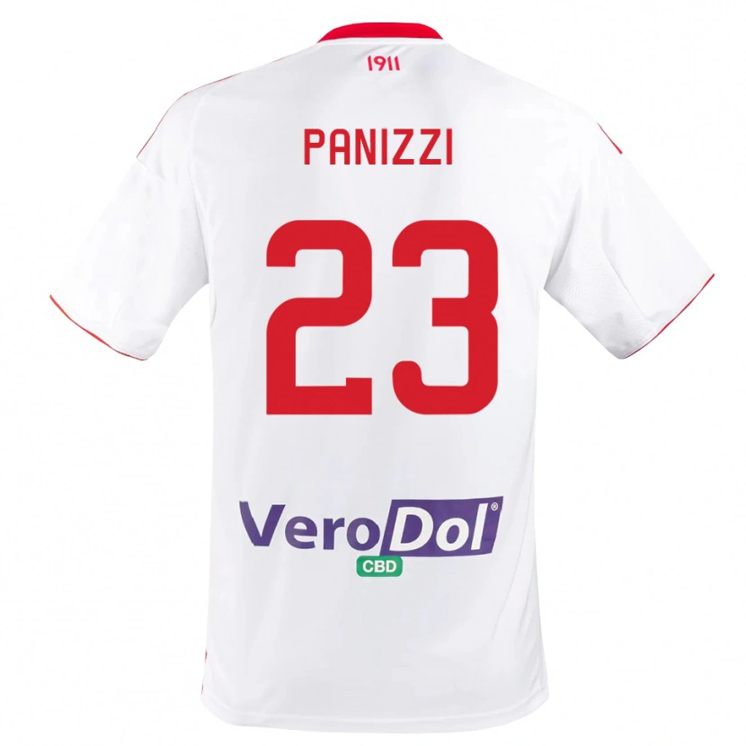 Danxen Damen Erik Panizzi #23 Weiß Rot Heimtrikot Trikot 2025/26 T-Shirt Schweiz