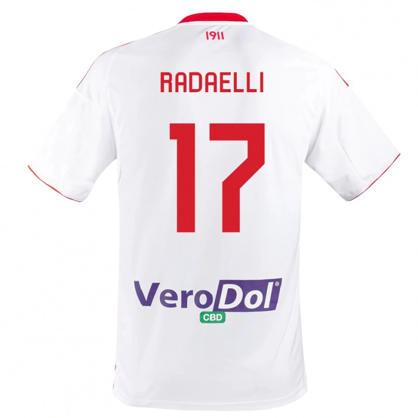 Danxen Damen Nicolò Radaelli #17 Weiß Rot Heimtrikot Trikot 2025/26 T-Shirt Schweiz