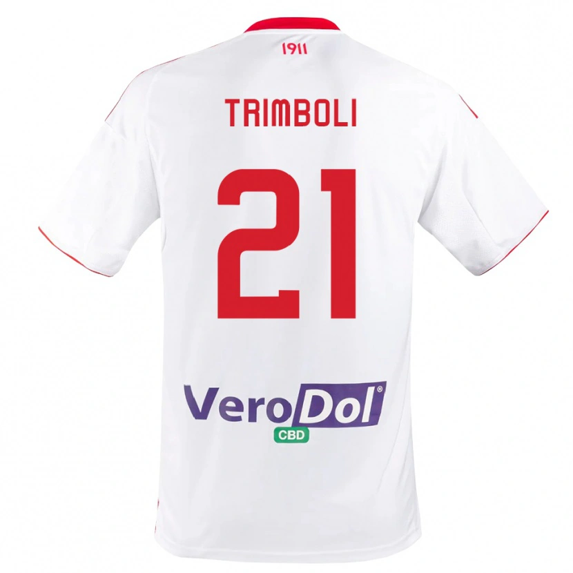 Danxen Damen Simone Trimboli #21 Weiß Rot Heimtrikot Trikot 2025/26 T-Shirt Schweiz