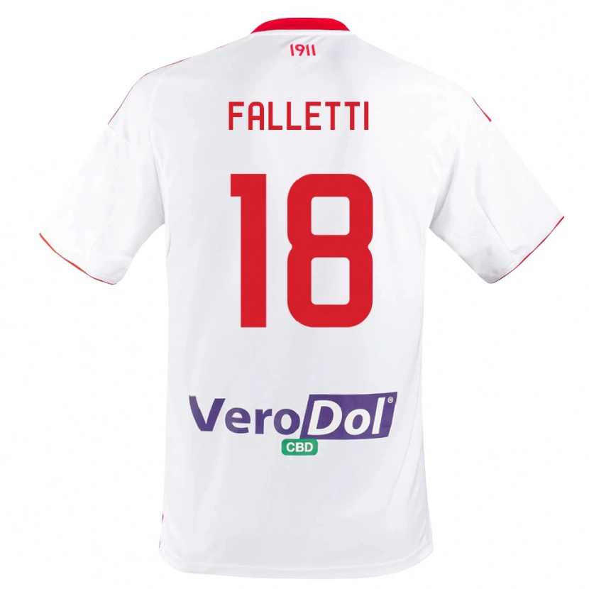 Danxen Damen César Falletti #18 Weiß Rot Heimtrikot Trikot 2025/26 T-Shirt Schweiz