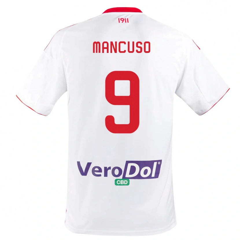 Danxen Damen Leonardo Mancuso #9 Weiß Rot Heimtrikot Trikot 2025/26 T-Shirt Schweiz